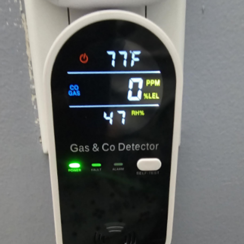 Outdoor patio with device